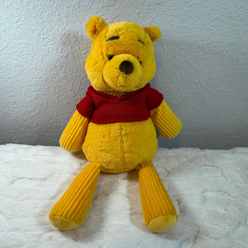Disney Winnie the Pooh Scentsy Buddy Plush Red Sweater Yellow Corduroy 15.5"